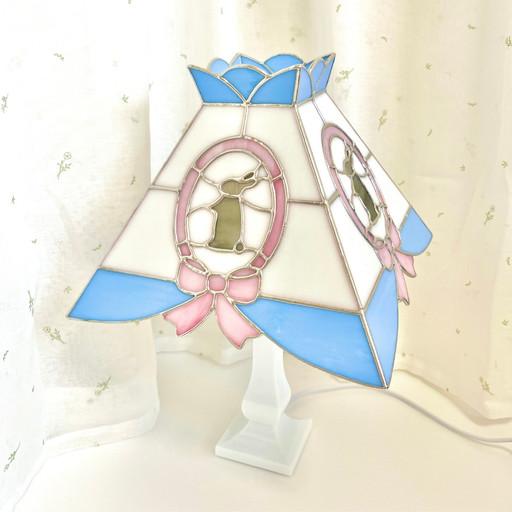 토끼 스탠드 조명 스테인드글라스