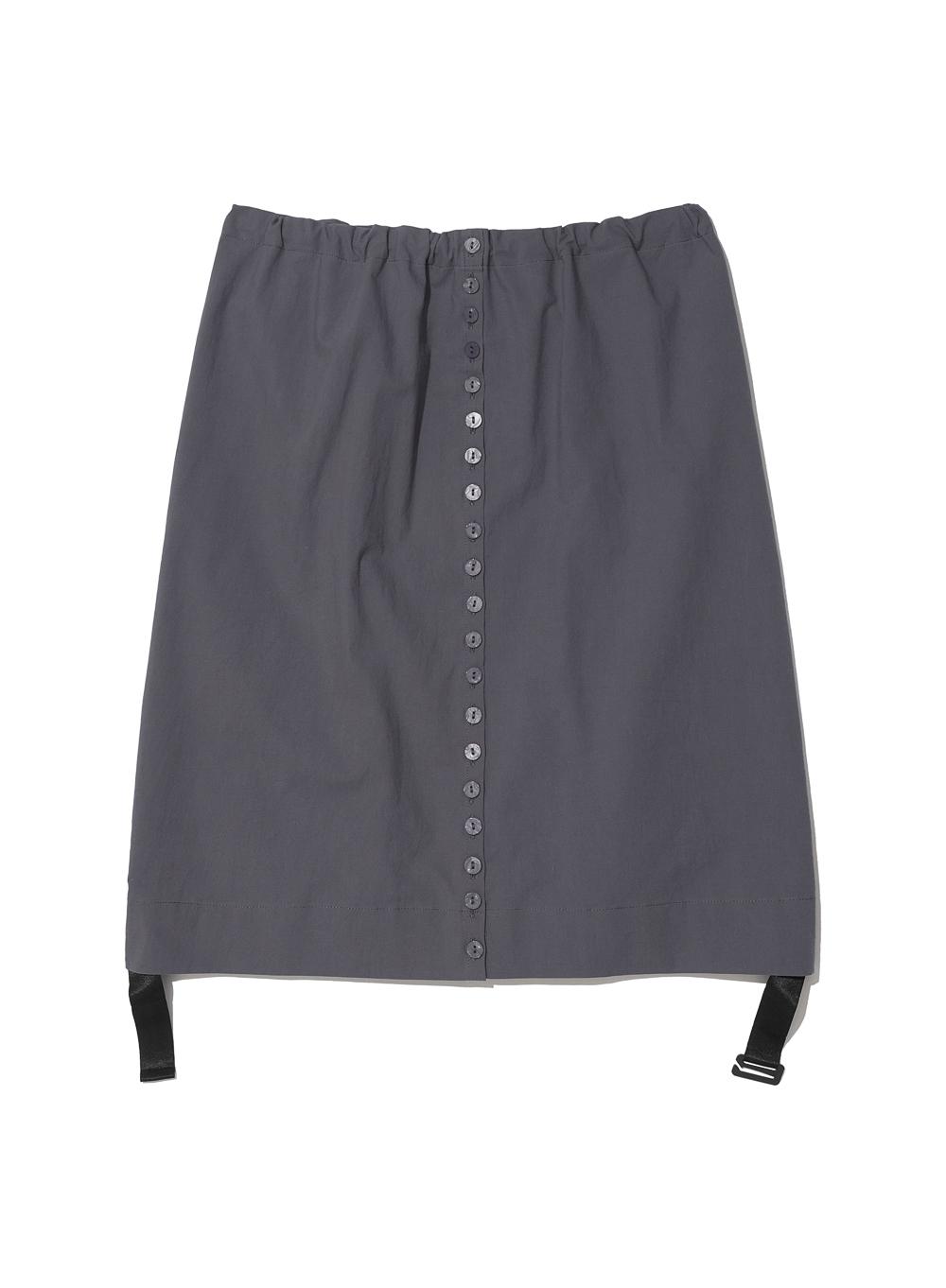 [WOMEN] 2WAY STRAPLESS BLOUSE_CHARCOAL