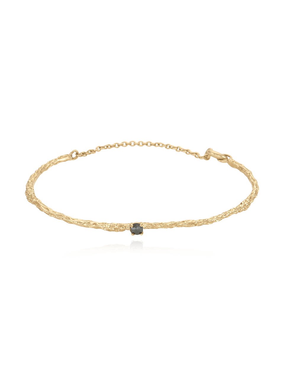 (14k) Twig Slim Bracelet (rough diamond)
