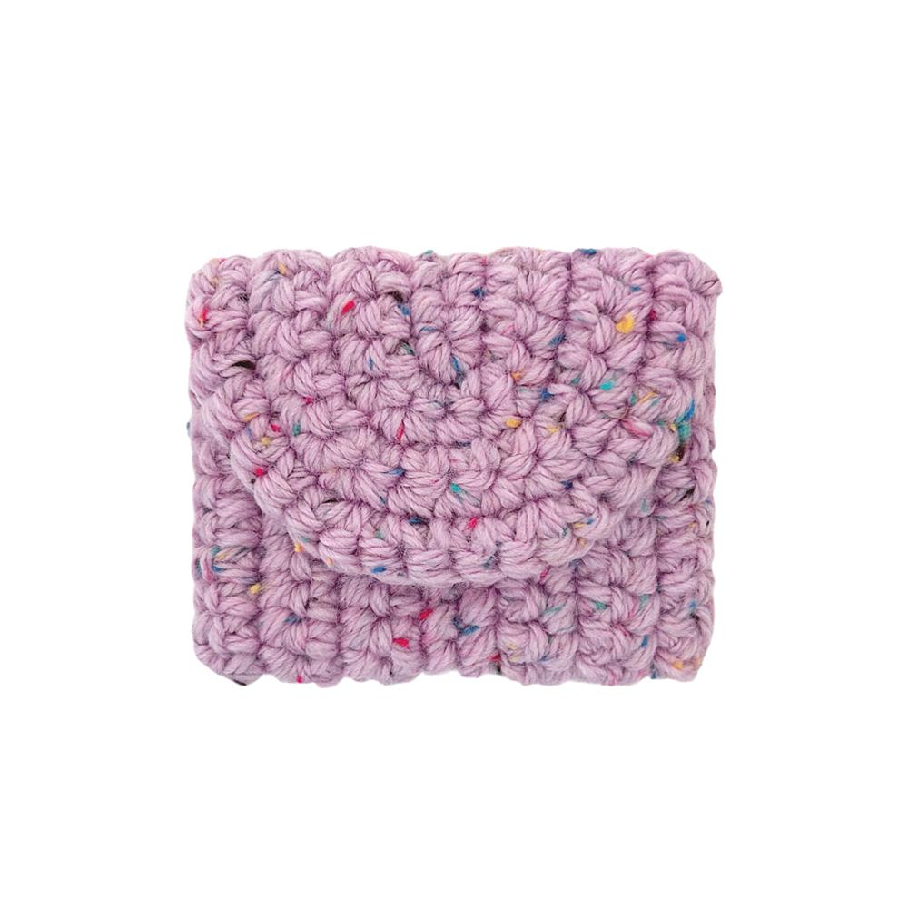 Tweed card wallet (LAVENDER)