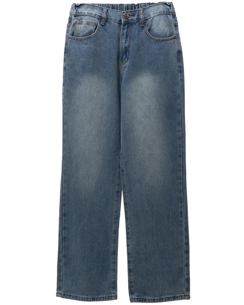Straight Banding Denim  [ 4Color ]