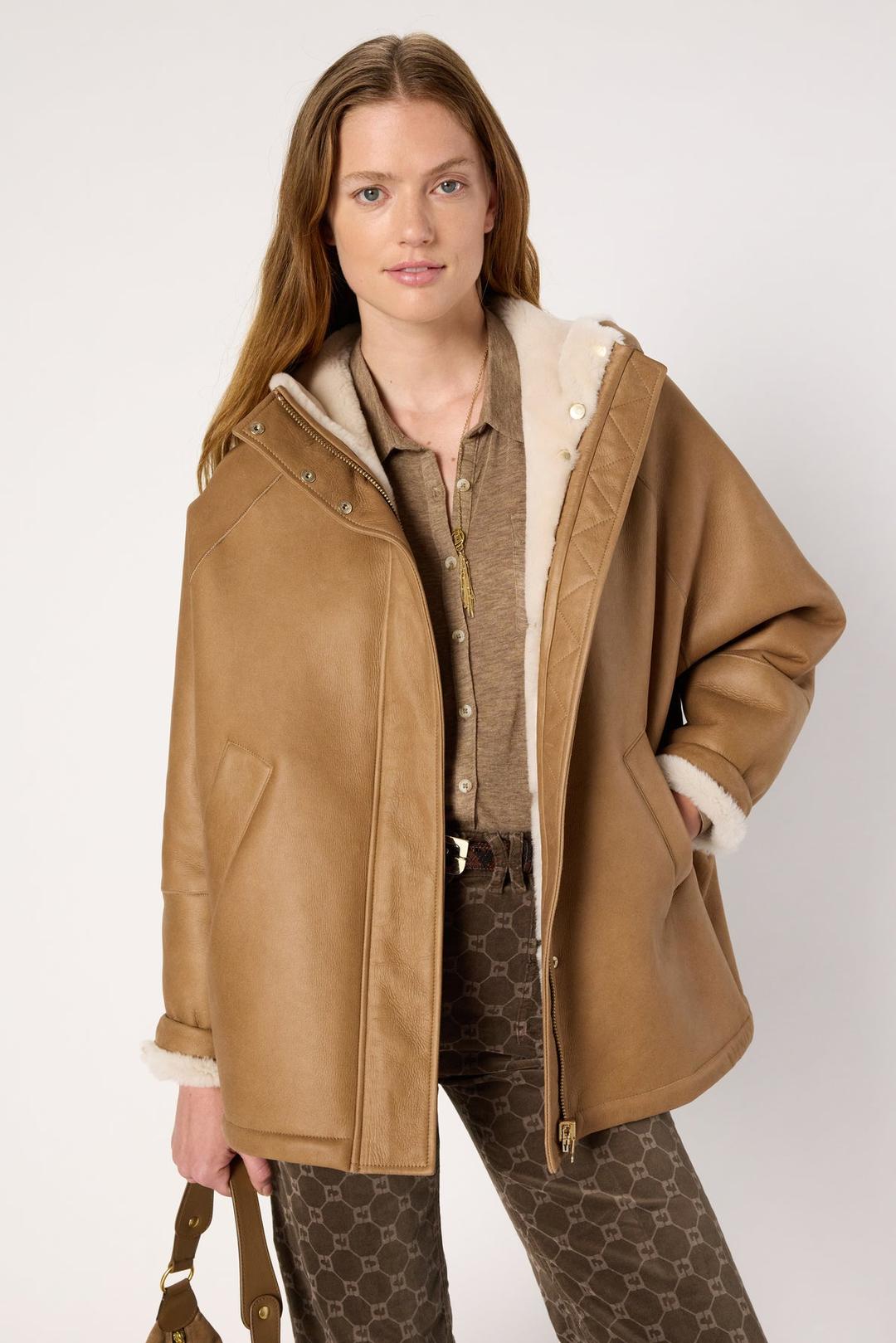 Short shearling coat - MARGAUX