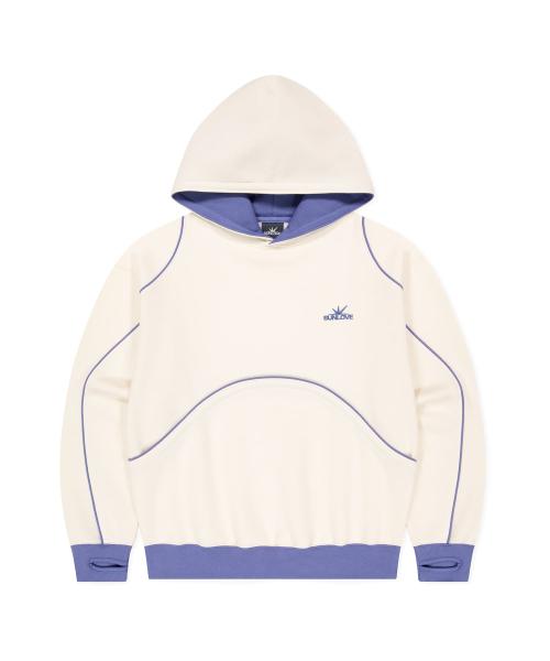 Crescent Brushed Hoodie Ivory