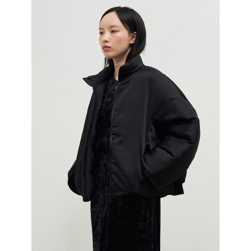 Satin Reversible Duck Down Outer   Black