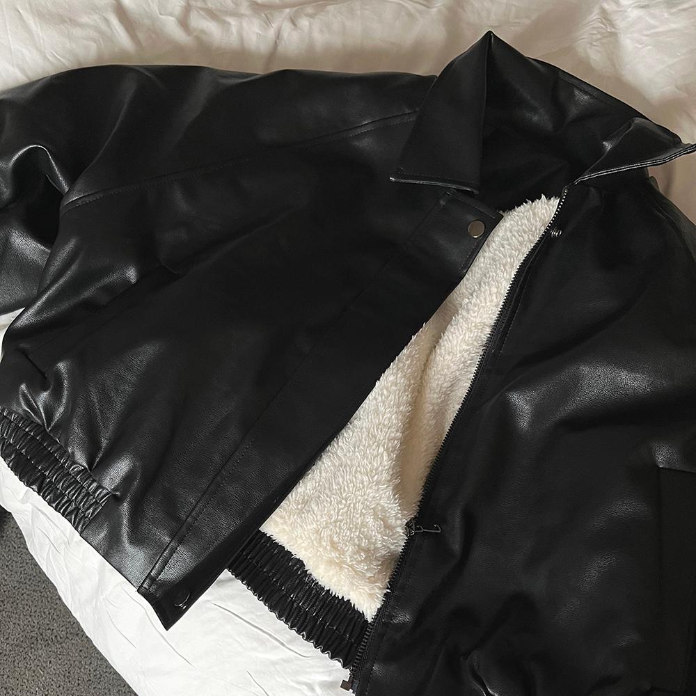 classic lining leather blouson 클래식 라이닝 레더 블루종 (2color)