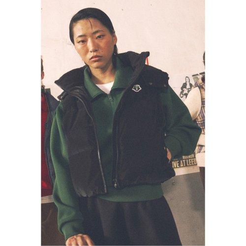 Glossy Crop Hood Vest (for Women)_G5VAW23011BKX