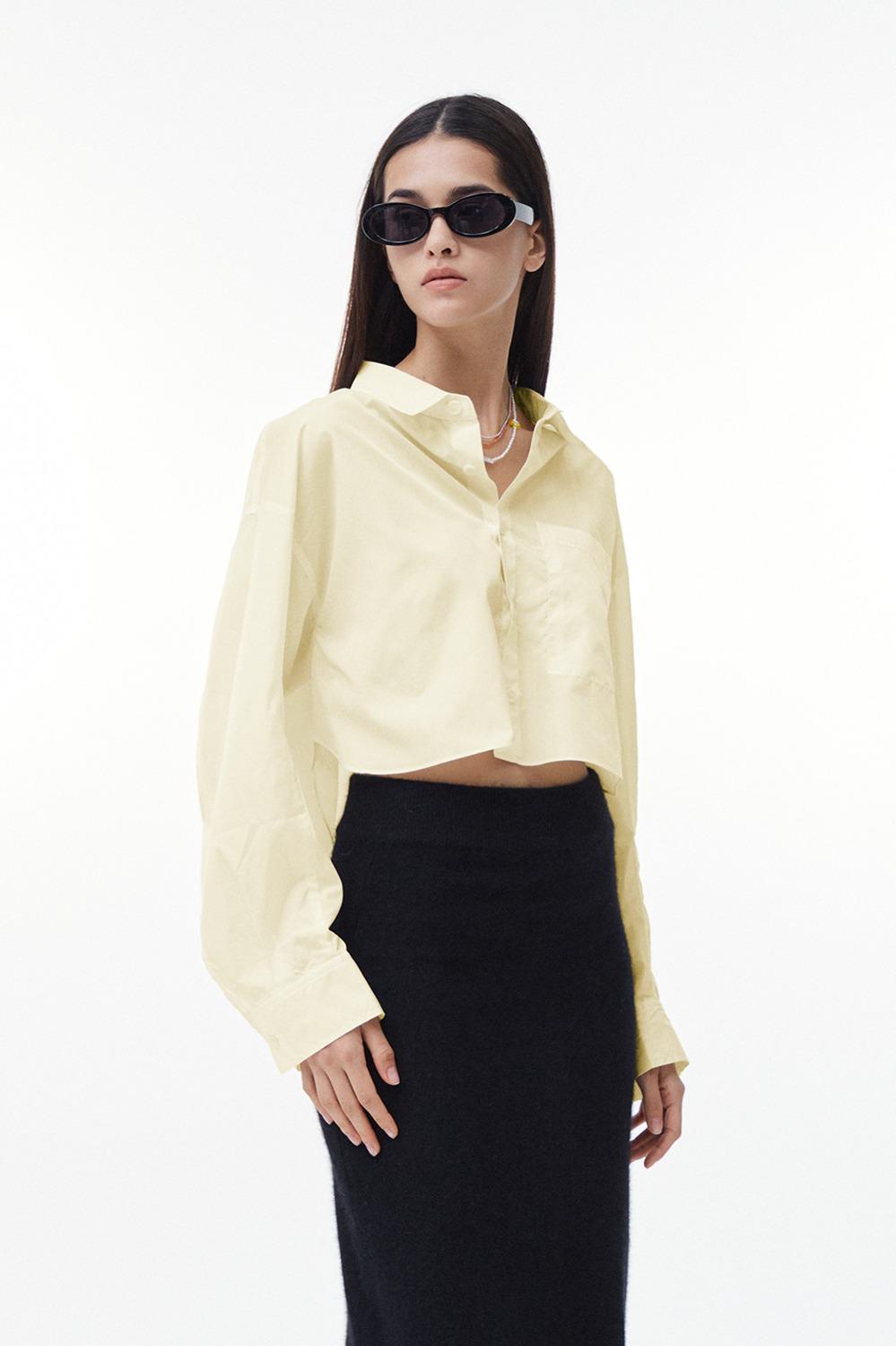 Reco Crop Shirt_Lemon (Nylon Touch)