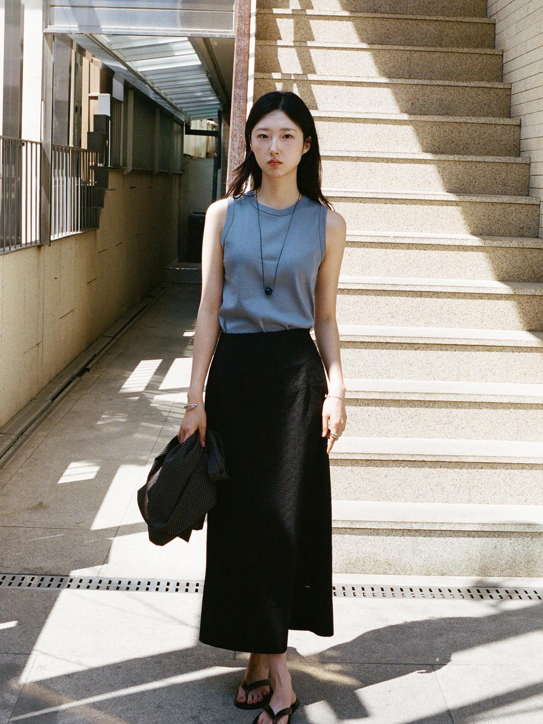 AIÒLA LONG SKIRT [ Black ] 당일출고