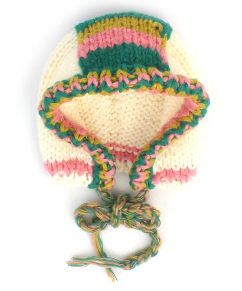 Point Color Ivory Knit Balaclava 바라클라바