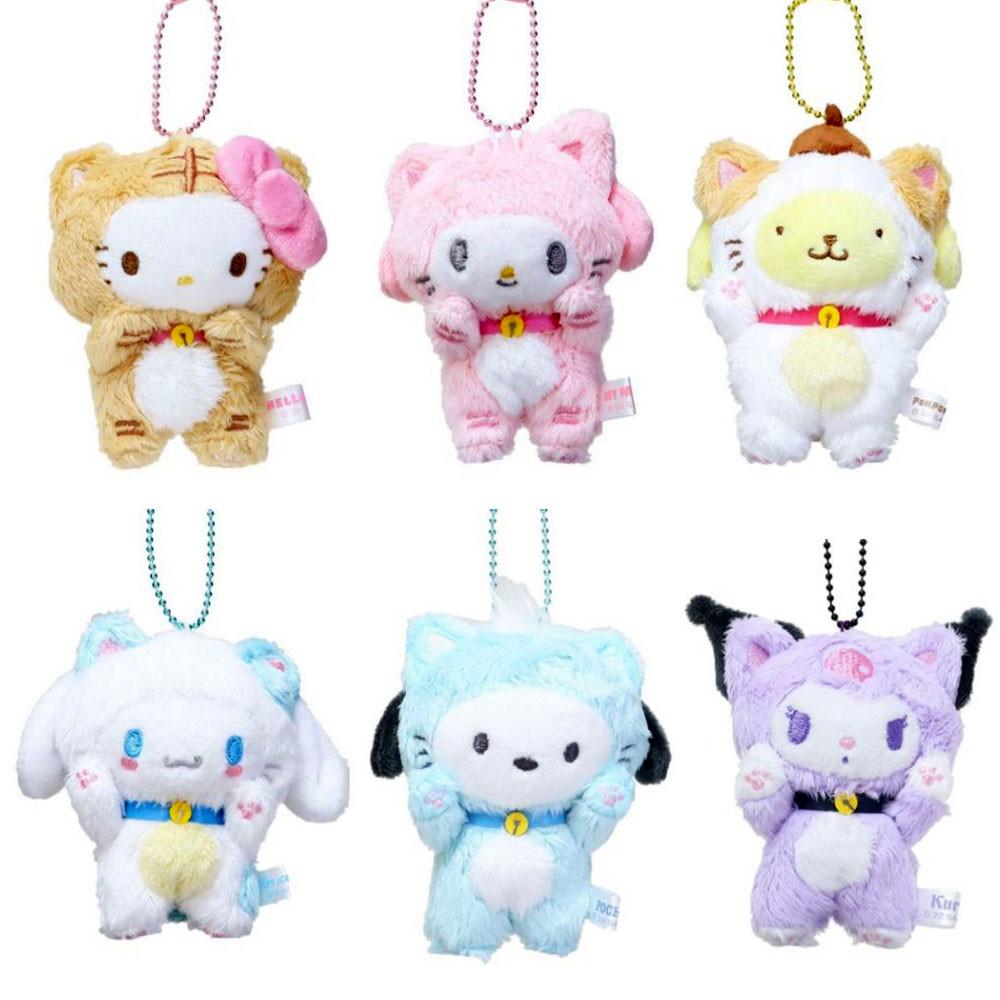 산리오 해피캣 마스코트 가방고리 인형 happy cat