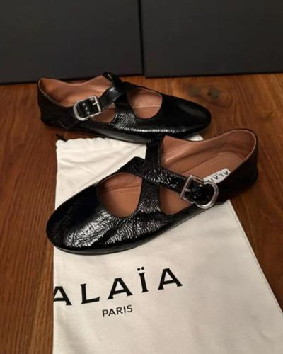 (2차리오더) Alaia Crook Ballet Shoes