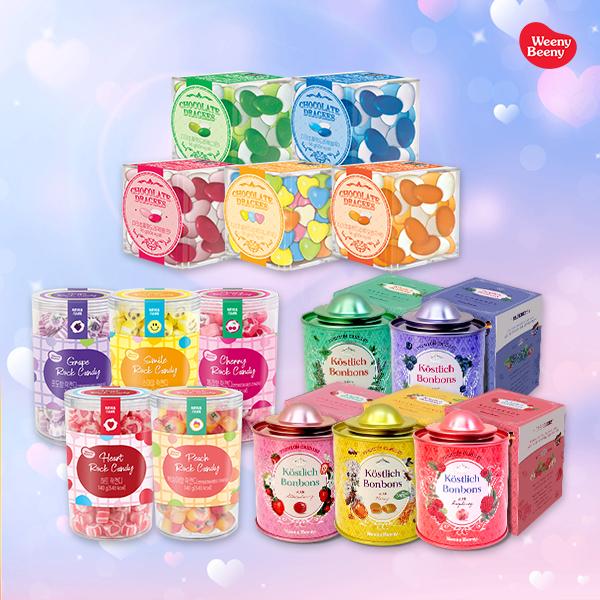 "기분좋은선물" 소장용 틴케이스 캔디/수제락캔디/초콜릿 큐브세트