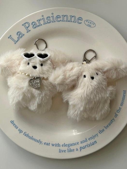퐁실 말티즈 키링 2type 열쇠고리 인형