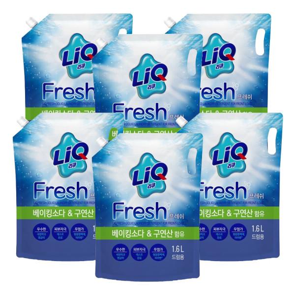 리큐 프레쉬 드럼세탁 1.6L X 6개 - T.G