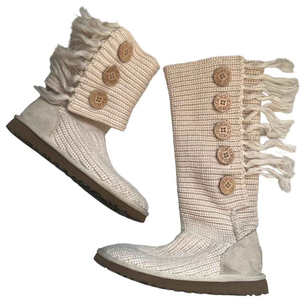 [중고] UGG Vintage Knit Boots 어그 빈티지 니트 태슬 부츠