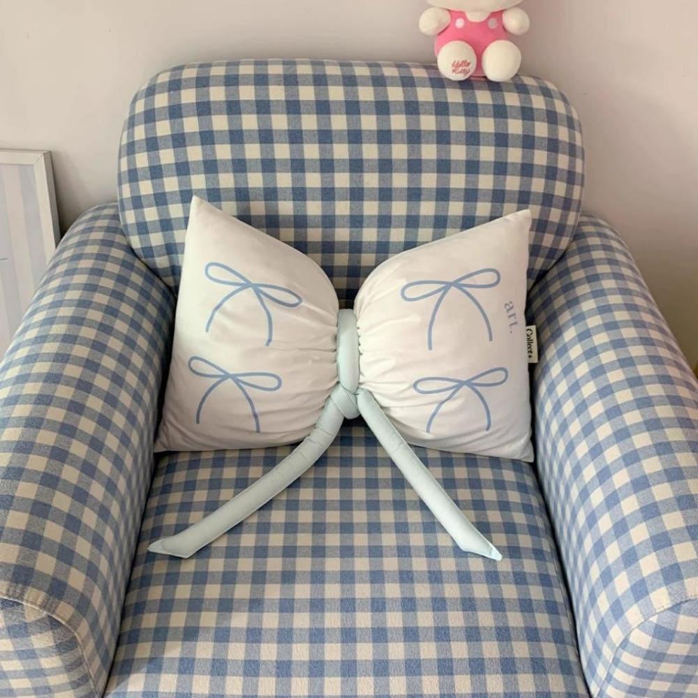 코지풀 리본 매듭 인테리어쿠션
