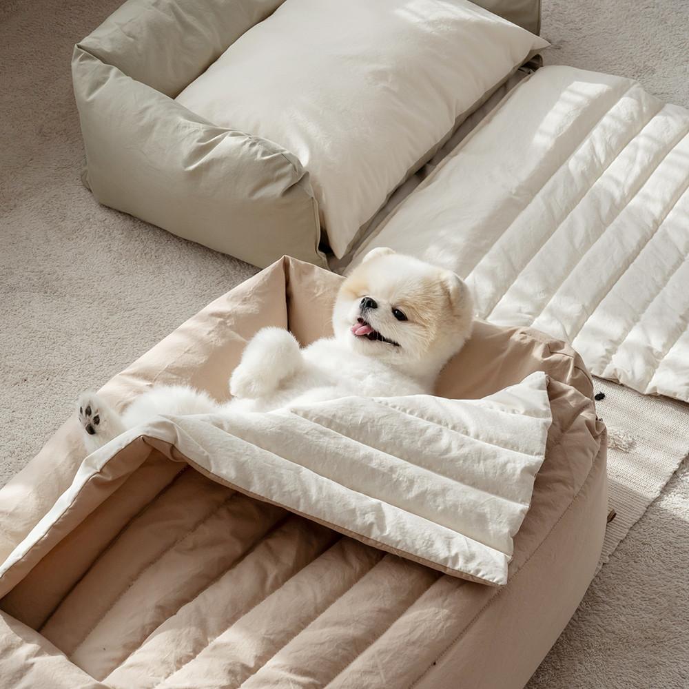 강아지 고양이 방석 범퍼 사각 펫 이불 침대 반려견 쿠션