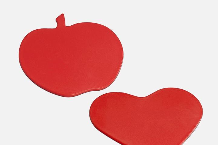 스웨덴 조리도구 애플&하트 도마 2입
