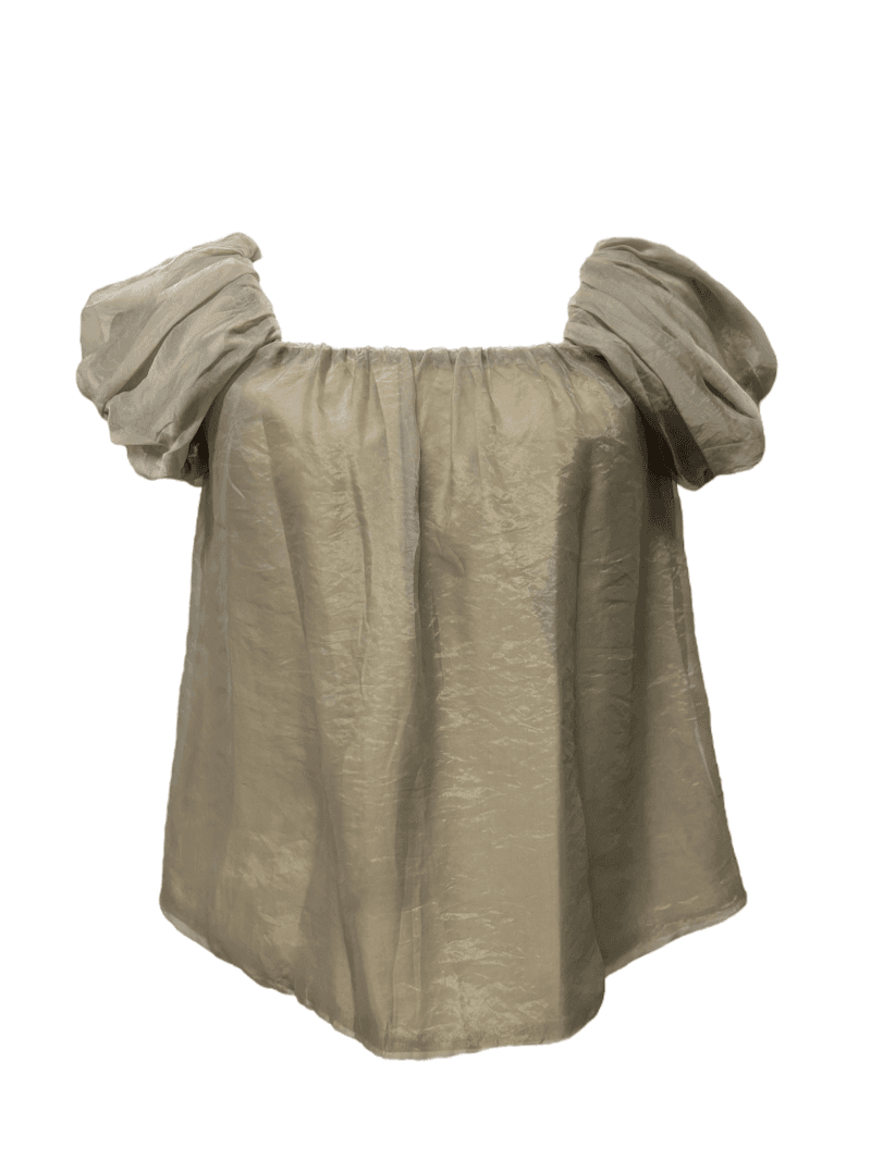 아브 Square Puff Blouse