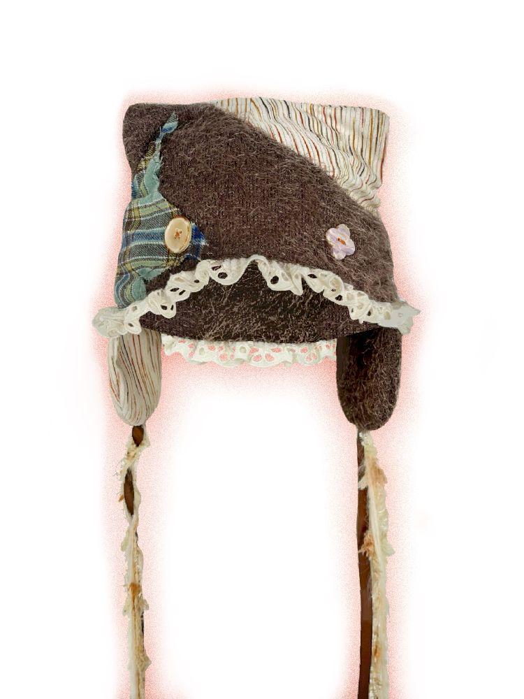 Plush knit cap【s0000010486】