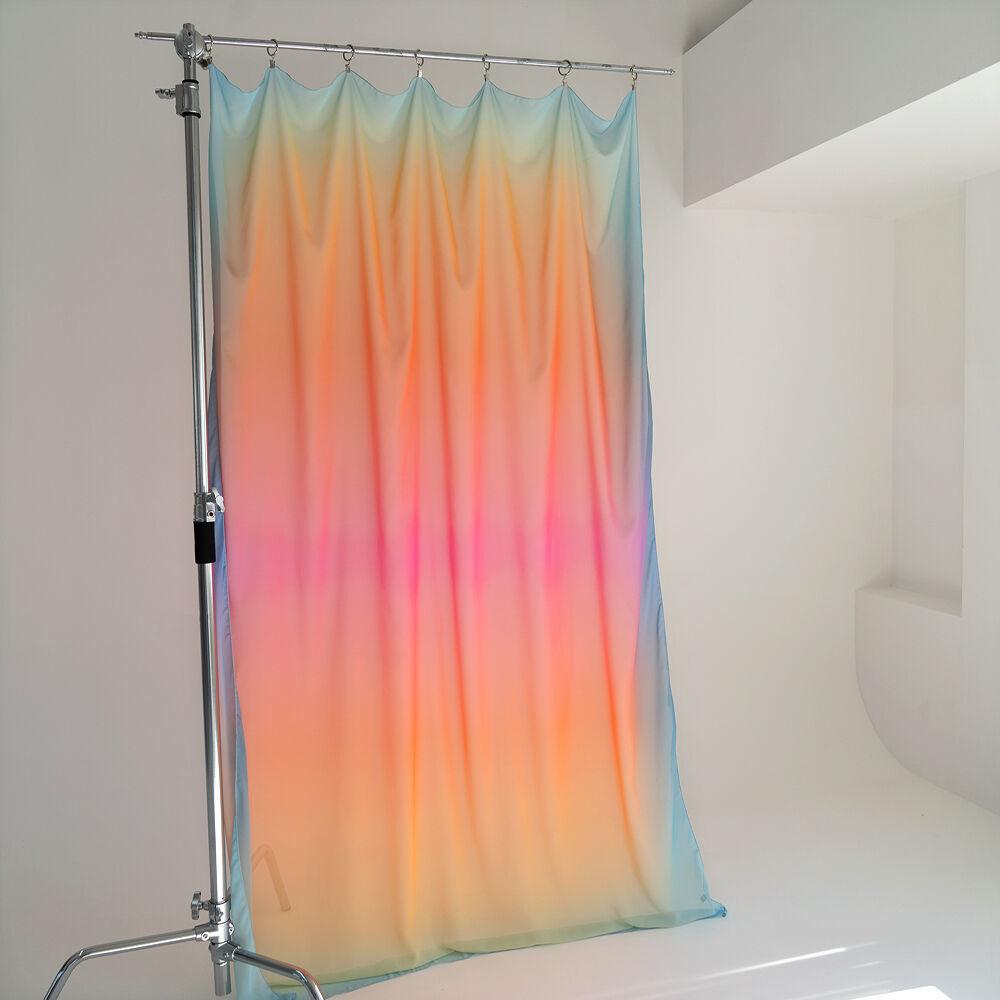 GRADATION 쉬폰 커튼_ Pink&sky