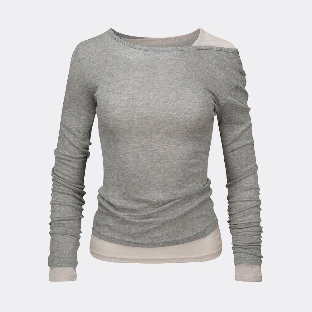 My Go To Tencel Tee Melange Gray