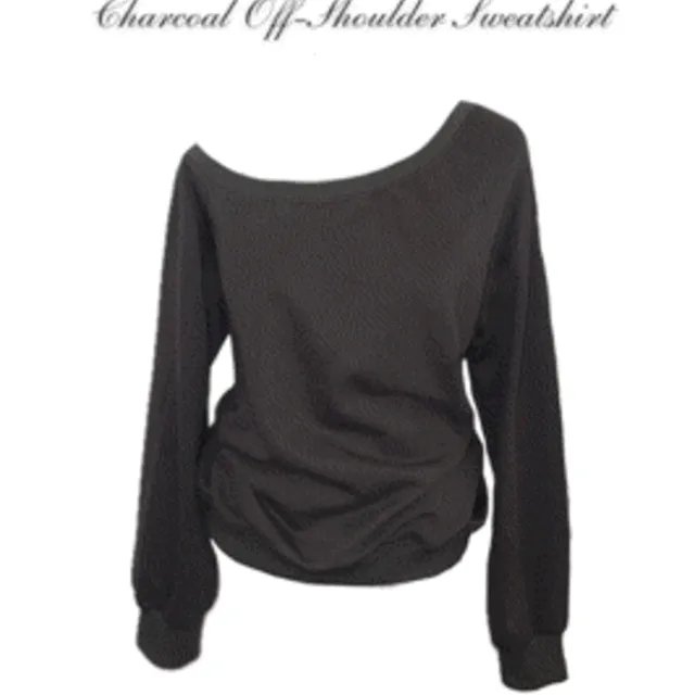 🤍[데일리]🤍Off-Shoulder Sweatshirt/오프숄더 맨투맨