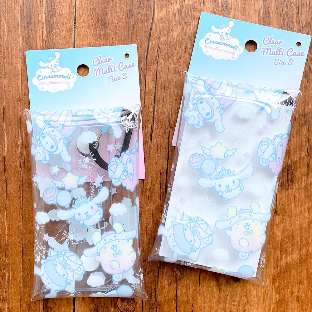 산리오 캐릭터 시나모롤 투명 파우치 PVC 카드지갑/키홀더