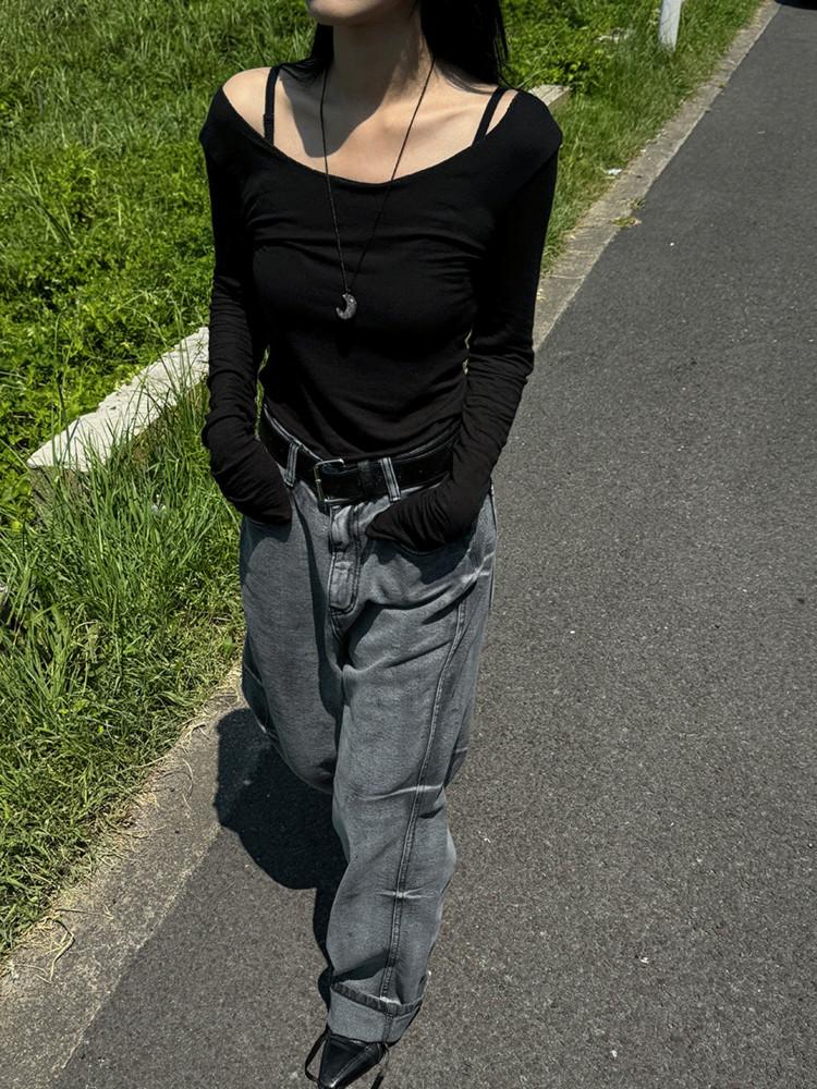 버디 딥 유넥 울 오프 티 4color