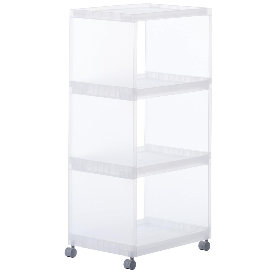 폴리프로필렌 조립식 웨건ㆍ캐스터 부착ㆍ3단