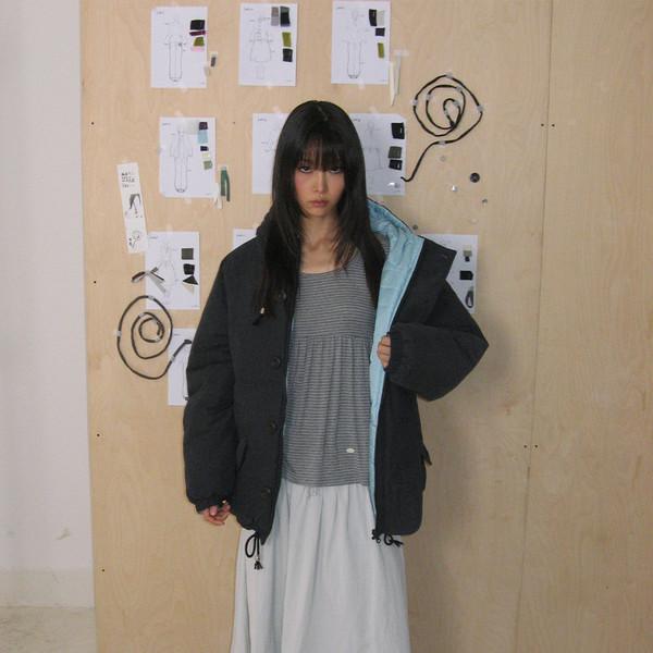 [12월 셋째주 출고예정] PUFFY THINSULATE REVERSIBLE JUMPER (NAVY & SKY BLUE)