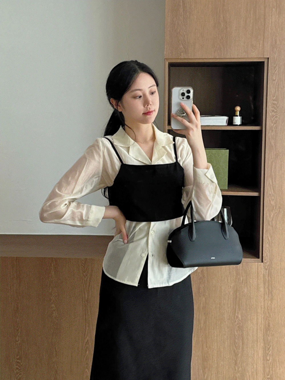 네티 뷔스티에 스커트 셋업 2colors (세트/하객룩/출근룩)