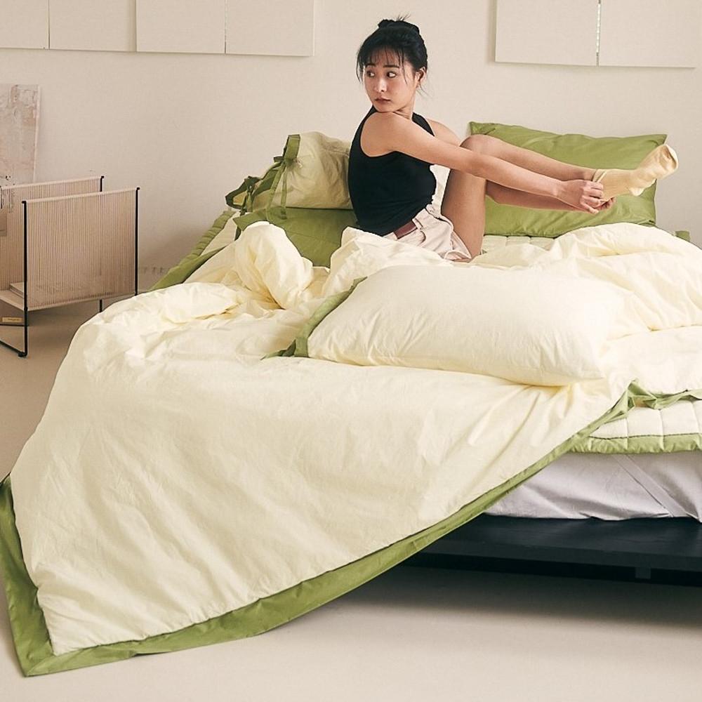 고밀도 60수 순면 토스트 무봉제 호텔 차렵이불 알러지케어 먼지 없는 이불