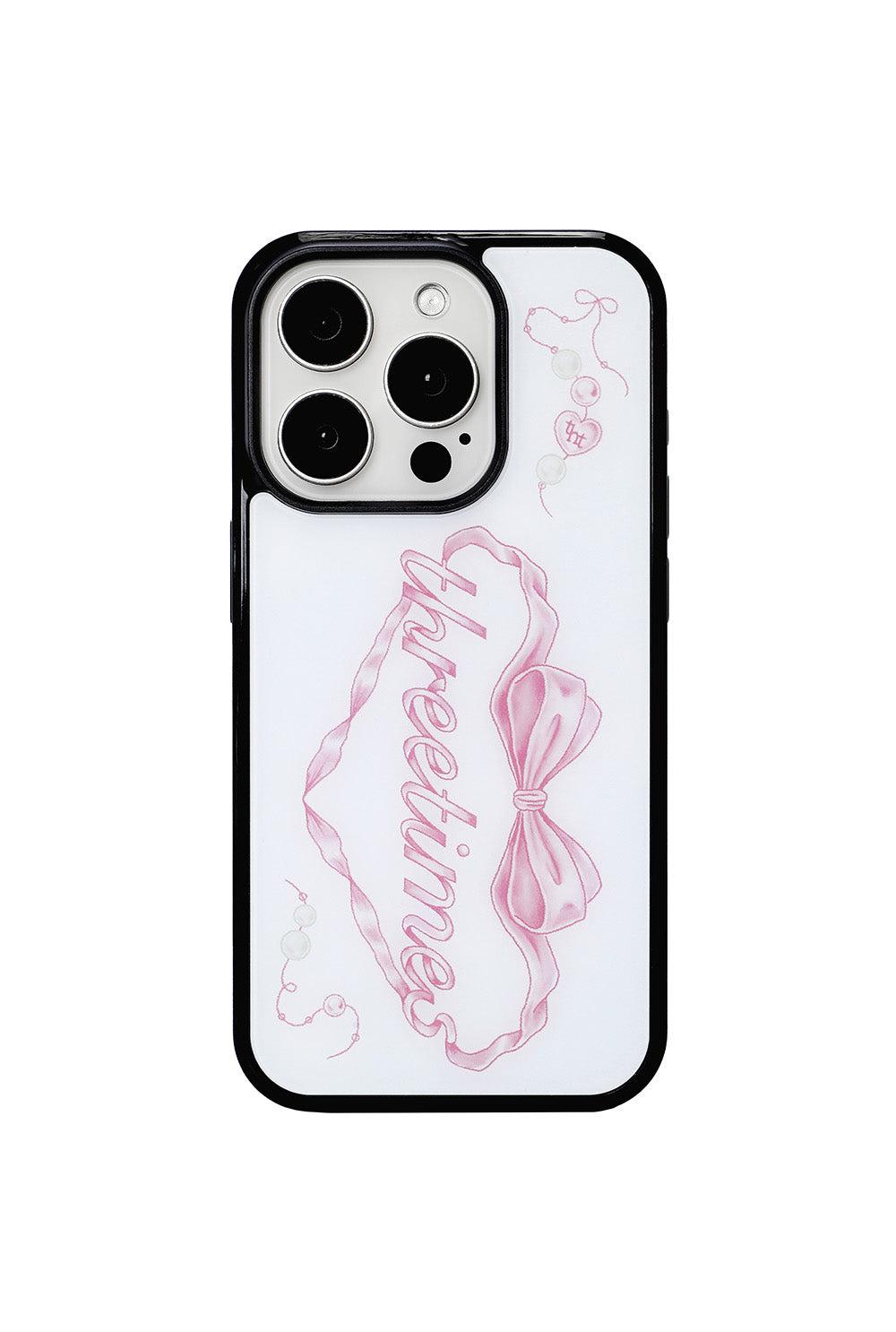 Heart ribbon iphone case