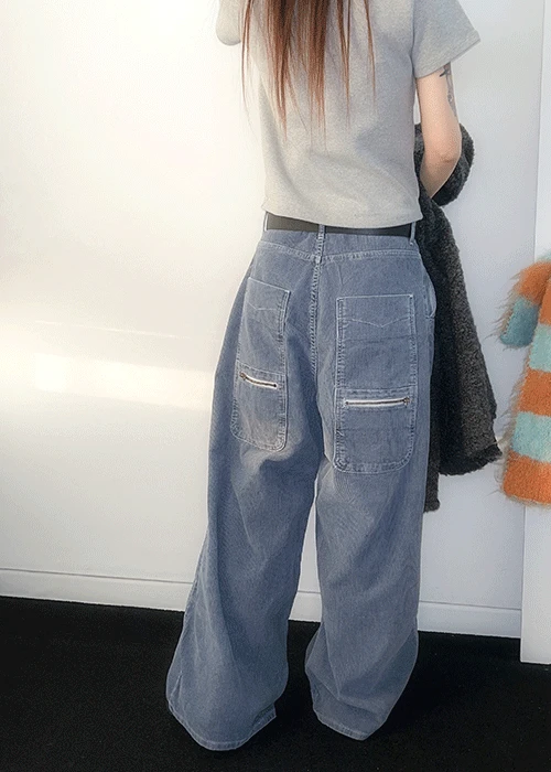 코듀로이 백포켓 팬츠 (2C)