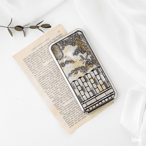 나전핸드폰케이스 기와_송학. 메탈스타일