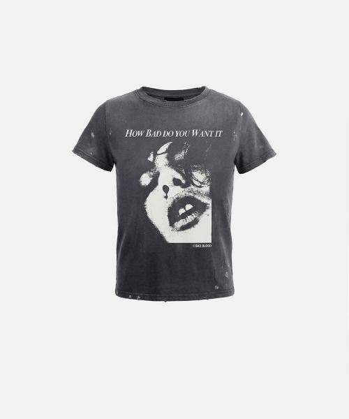 Portrait of a Wild Thing Short Sleeve T-Shirt - Charcoal