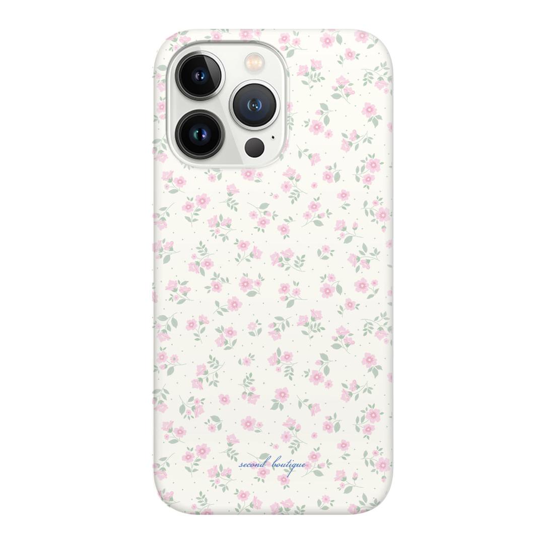 [hardcase]vintage flower hardcase (cream)