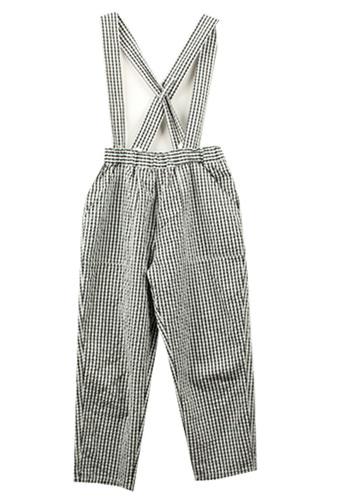 (90%세일)CUBE SUGAR 깅엄 체크 오버롤 빈트로-25864