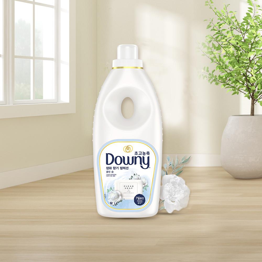 다우니 생화향기 초고농축 섬유유연제 클린 솝 본품 1L 1개