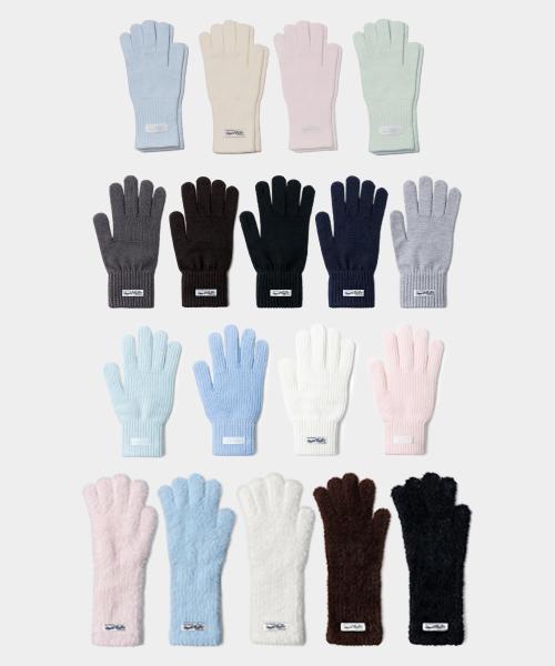 클래식 소프트 핑거홀 터치 장갑 32colors