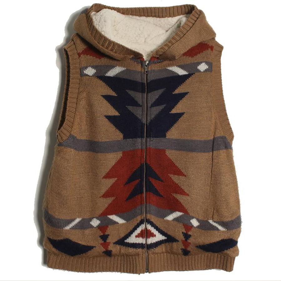 ethnic knit vest
