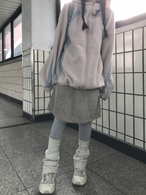 5부 corduroy sk (5color)