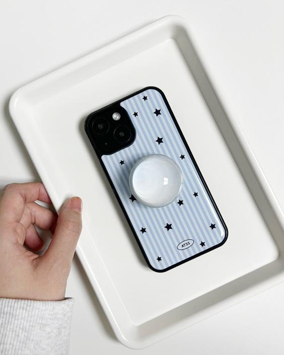 스트라이프 별 에폭시 범퍼케이스(블루)