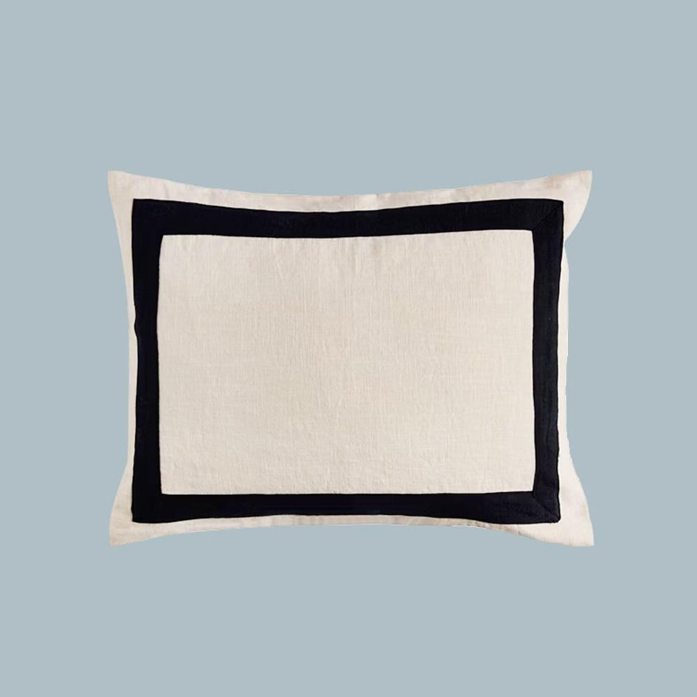 까사미아 켄트 린넨 프레임 쿠션커버 45x35
