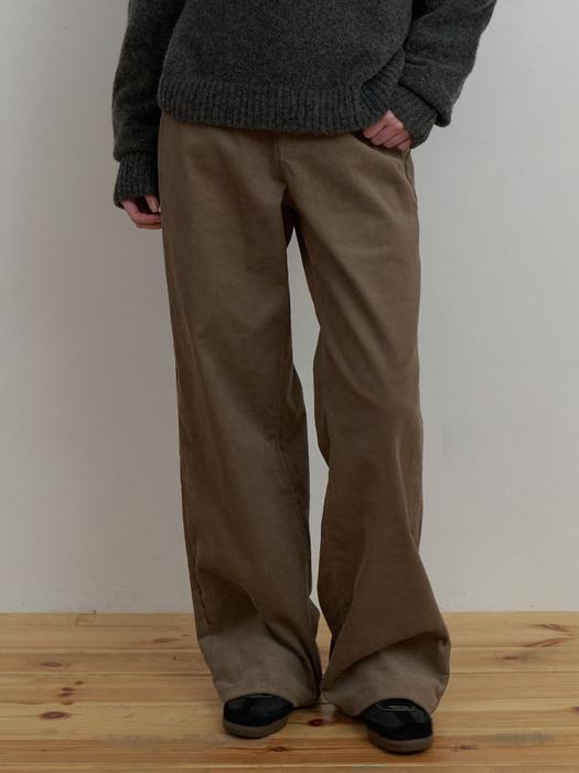 Node corduroy pants (khaki brown)