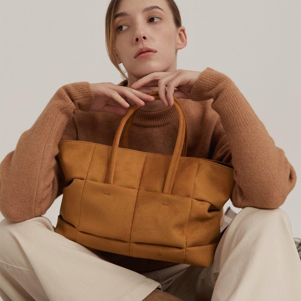 begin tote bag camel