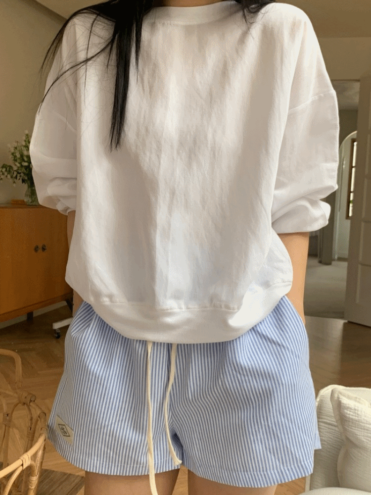 새뮤얼 여름 린넨 맨투맨_samuel linen mom