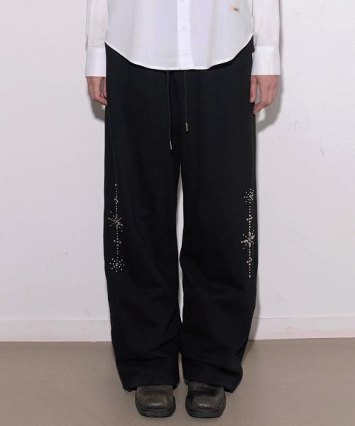 락케이크(ROCKCAKE)  Stone Beads 2way Jogger - Black - 사이즈 & 후기 | 무신사