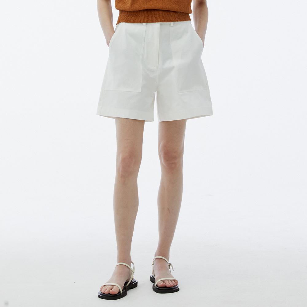 FATIGUE SHORT PANTS - WHITE